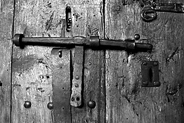 锁,门,老