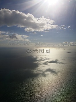 巴哈马,海洋,云