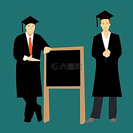 毕业,卡通人物,理念