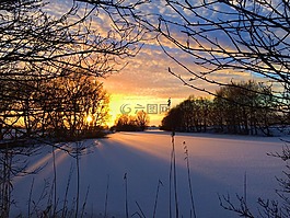 冬日的阳光,雪,寒冬