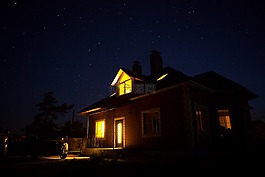 房子在星空下,星空,房子在星空