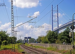 strelasund桥梁,rügen 桥,吊桥梁
