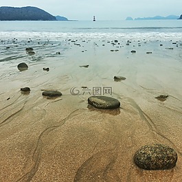 海,石头,巨济