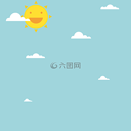 一天,太阳,云