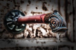 管,喷,水