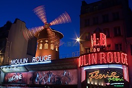 红磨坊,巴黎,夜