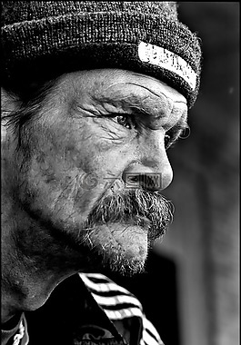 人,无家可归,男