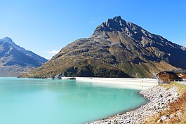 水库,坝,silvretta