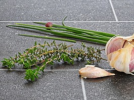 草药,迷迭香,韭菜