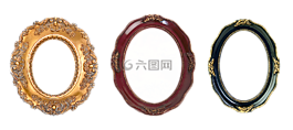 帧,雕刻,椭圆形