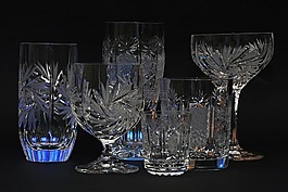 水晶酒杯,水晶,玻璃