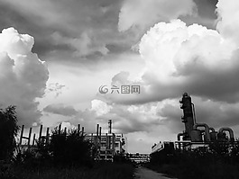废工厂,黑白,明暗