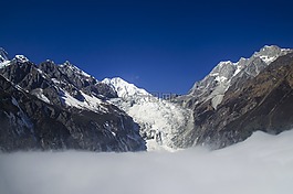四川,贡嘎,雪山