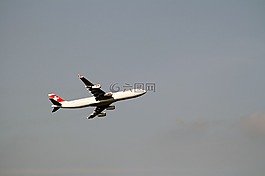 飞机,瑞士,离境