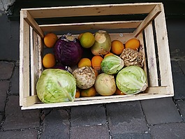 蔬菜,植物,木箱