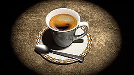 咖啡,杯,静物