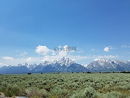 景观,壮丽,山