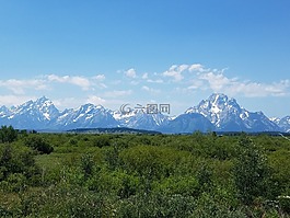 景观,壮丽,山