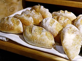 面包,烘烤的,食品