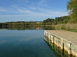 湖,bañolas,班约莱斯