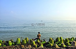 我钓鱼,爪哇海,男子