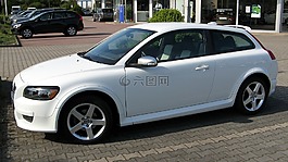 汽车,沃尔沃c30,白