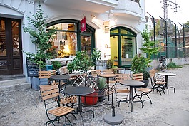 街头咖啡馆,早餐,柏林
