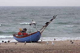 小艇,klitmøller,北海