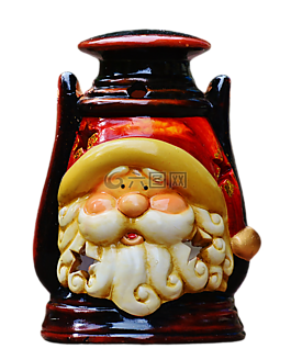 灯笼,圣诞节,圣诞老人