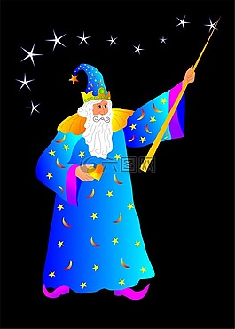 魔术师,魔杖,梅林