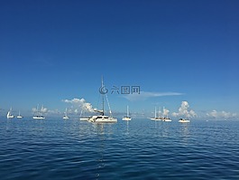 双体船,海,加勒比海