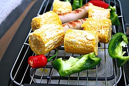 烤架,烧烤,烤羊肉串