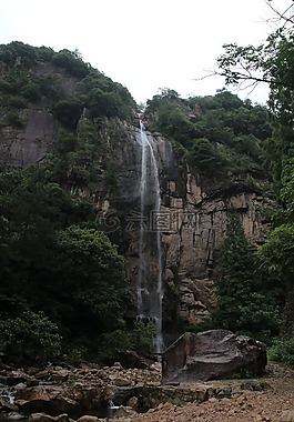 瀑布,高山,风景