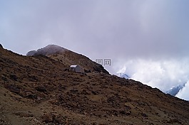 山,避难所,高山