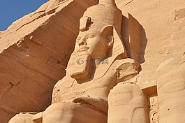 埃及,沙漠,雕塑