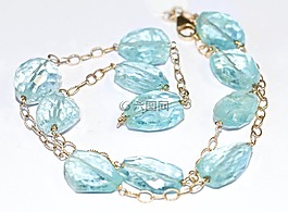 海蓝宝石,项链,珍贵