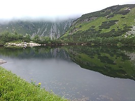 湖,普莱索,雾