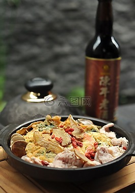 川七海鮮老酒蛋,酒料理,藥膳