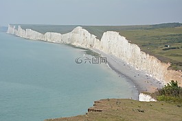 白崖,海,陡崖