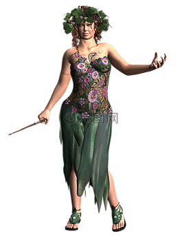 仙女,夫人,神奇