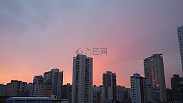 西,对比度,云