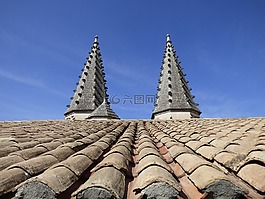 屋顶,巅峰,瓷砖