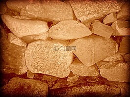 石头,墙壁,棕褐色