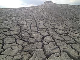 干旱的土地,泥泞 volcanes,干