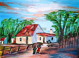 画,艺术作品,丙烯酸漆