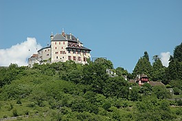 lac科特迪瓦阿纳西,城堡芒圣伯纳德,法国2015