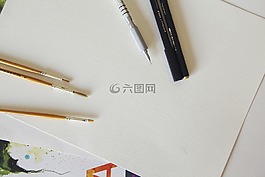 铅笔,画笔,艺术家