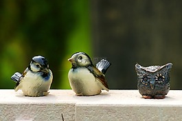 鸟类,装饰,雕像