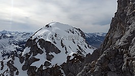 红色flüh,tannheimer 山,高山