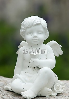 天使,天使图,倾斜的天使